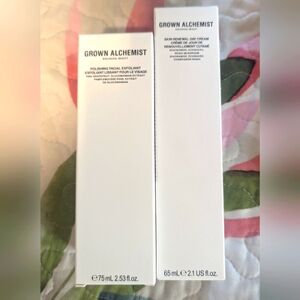 Grown Alchemist facial exfoliant and skin renewal cream (Price together)